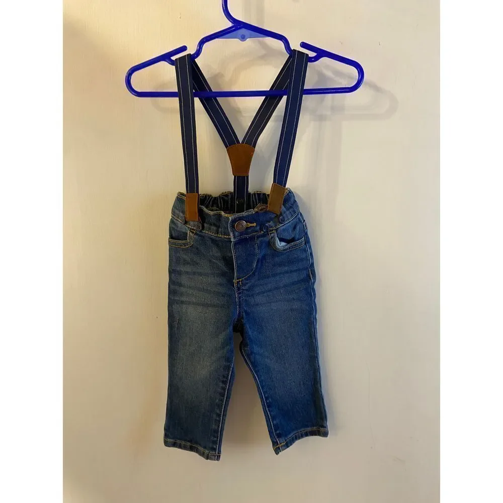 Oshkosh overalls suspenders 6m denim jeans‎